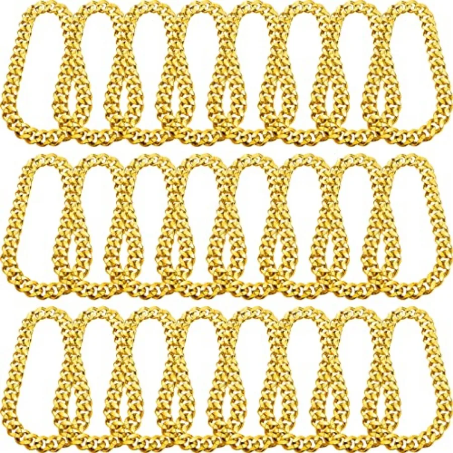 Inbagi 24 Pcs Big Chunky Faux Rapper Chain for 80s 90s Punk Style Halloween Costume, 32 Inch Long
Inbagi 24 Pcs Big Chunky Faux Rapper Chain for 80s 90s Punk Style Halloween Costume, 32 Inch Long