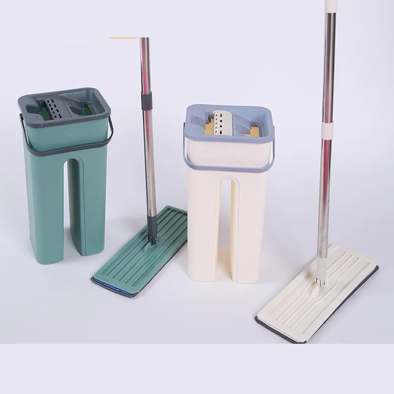 Flat Squeeze Mop with Bucket Hand Free Wringing Floor Cleaning Mop Microfiber Mop Pads Wet or Dry Usage on Hardwood Laminate
Flat Squeeze Mop with Bucket Hand Free Wringing Floor Cleaning Mop Microfiber Mop Pads Wet or Dry Usage on Hardwood Laminate