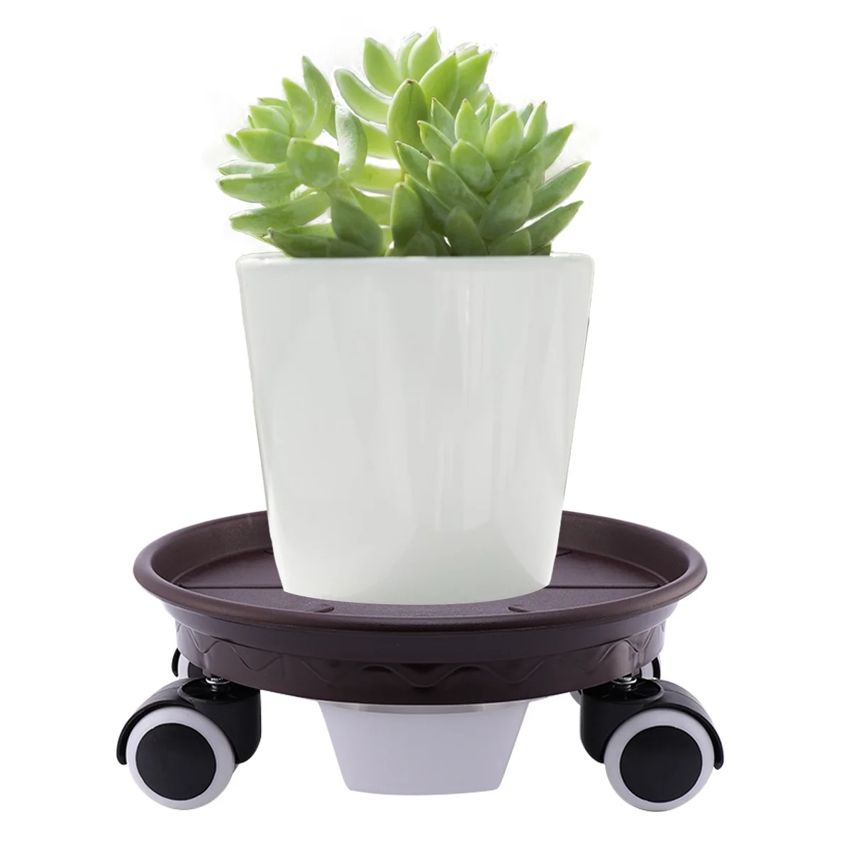 Movable Flower Pot Tray Premium Plastic Garden Home Use Durable Simple Water Box Brown 27cm 24cm
Movable Flower Pot Tray Premium Plastic Garden Home Use Durable Simple Water Box Brown 27cm 24cm