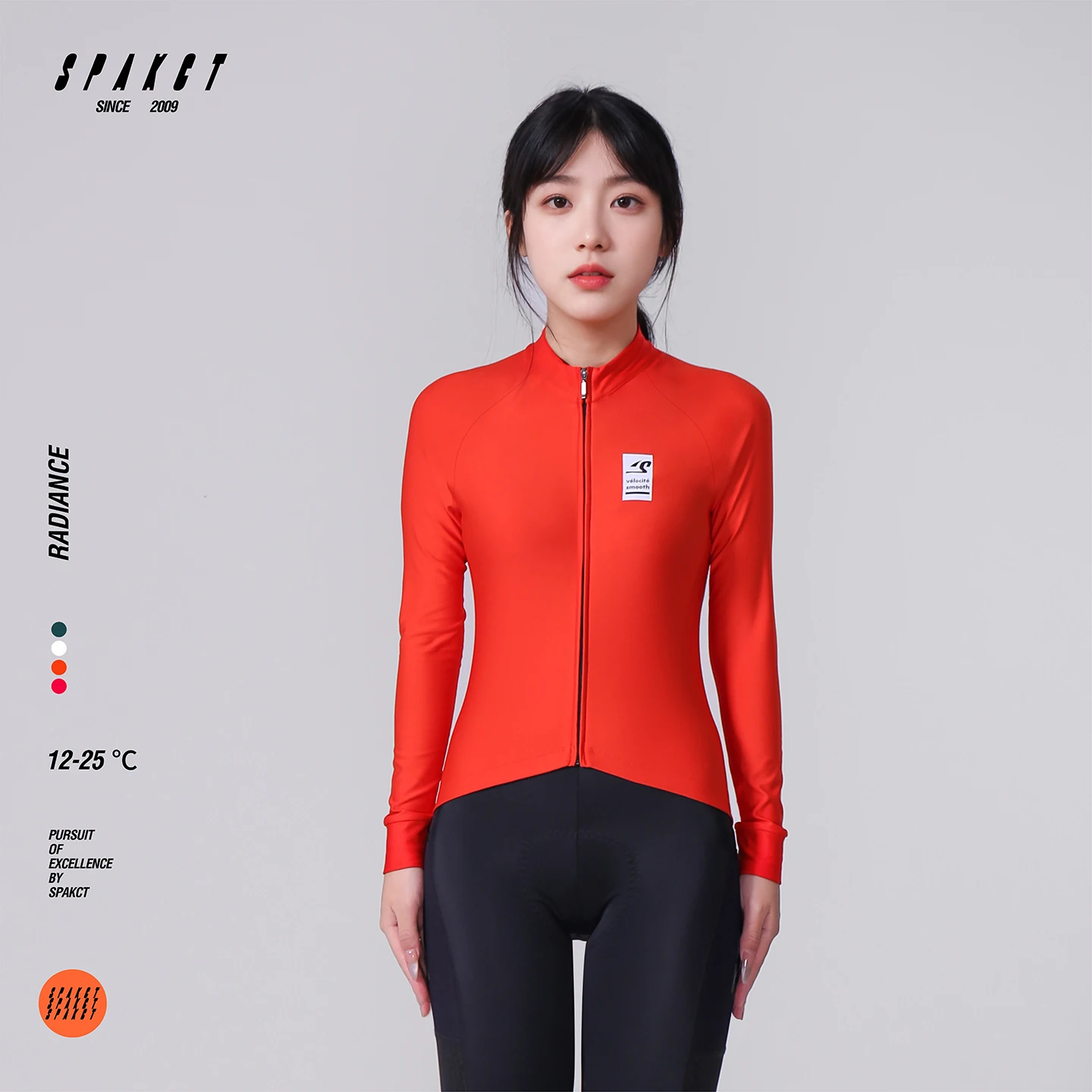 SPAKCT 2025 Women's Long Sleeve Cycling Jersey Autumn High-Elastic Comfortable Bicycle Clothing for 12-25℃ Weather
SPAKCT 2025 Women's Long Sleeve Cycling Jersey Autumn High-Elastic Comfortable Bicycle Clothing for 12-25℃ Weather