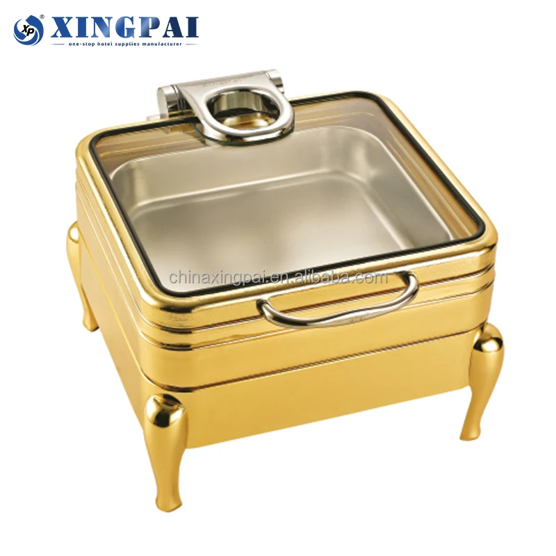 XINGPAI other hotel & restaurant supplies chafing dish buffet set gold stainless steel food warmer chafing dish with glass lid
XINGPAI other hotel & restaurant supplies chafing dish buffet set gold stainless steel food warmer chafing dish with glass lid