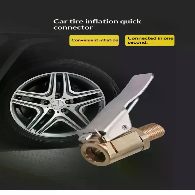 Brass Tire Air Chuck Clip Adapter Durable Locking Nozzle for Inflator Pumps Secure Fitting for Car Motorbike Bicycle Use
Brass Tire Air Chuck Clip Adapter Durable Locking Nozzle for Inflator Pumps Secure Fitting for Car Motorbike Bicycle Use