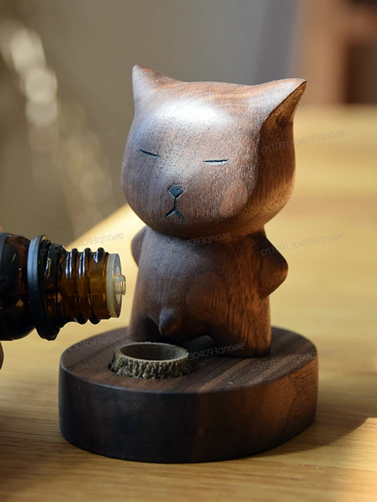 creative solid wood black walnut little fox desktop essential oil diffuser wooden aromatherapy ornament cute gift
creative solid wood black walnut little fox desktop essential oil diffuser wooden aromatherapy ornament cute gift