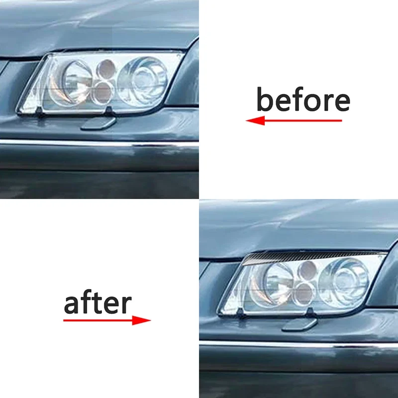 Headlight Eyebrow Cover Sticker Car Head Lamp Eyelid Overlays Trim For VW Jetta Bora 4 Mk4 99-04
Headlight Eyebrow Cover Sticker Car Head Lamp Eyelid Overlays Trim For VW Jetta Bora 4 Mk4 99-04