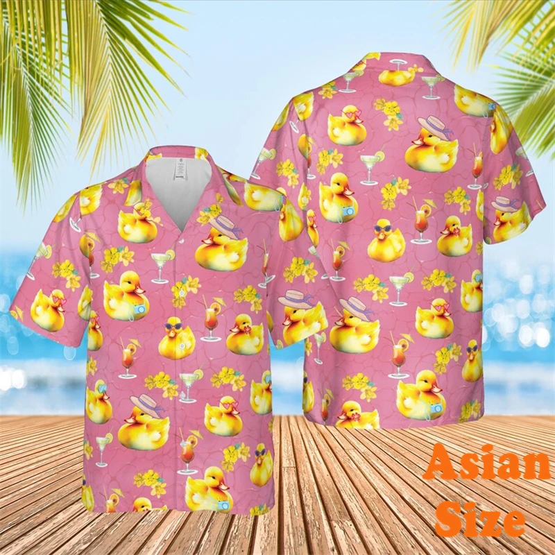Couples Blue Pink Cute Yellow Duck Shirts Men Women Leisure Daily Streetwear Harajuku Y2k Lapel Short Sleeve Asian Size Shirt
Couples Blue Pink Cute Yellow Duck Shirts Men Women Leisure Daily Streetwear Harajuku Y2k Lapel Short Sleeve Asian Size Shirt