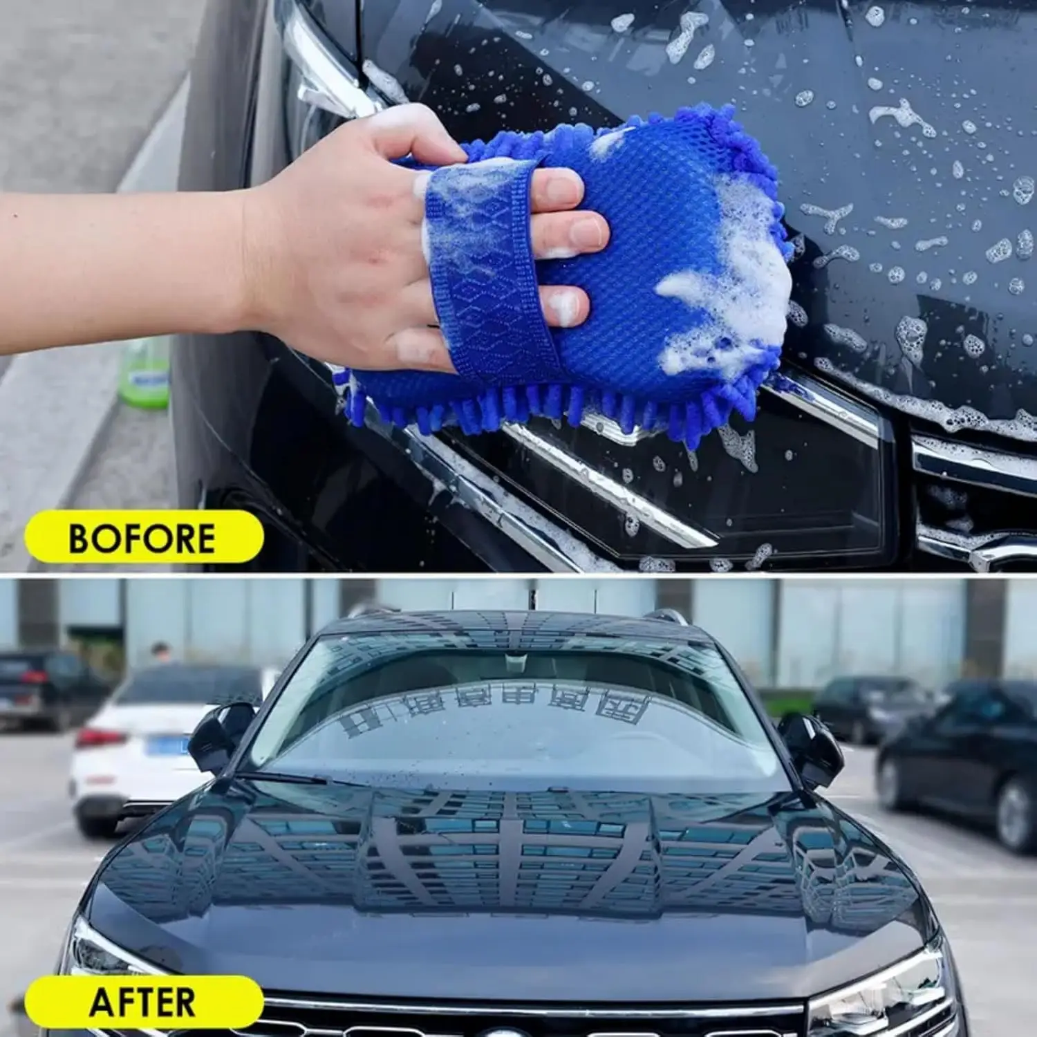 Microfibre Car Wash Sponge, Coral Velvet Car Wash Sponge can be Used for Trucks, SUVs, RVs, Boats, Motorcycles (Blue)
Microfibre Car Wash Sponge, Coral Velvet Car Wash Sponge can be Used for Trucks, SUVs, RVs, Boats, Motorcycles (Blue)