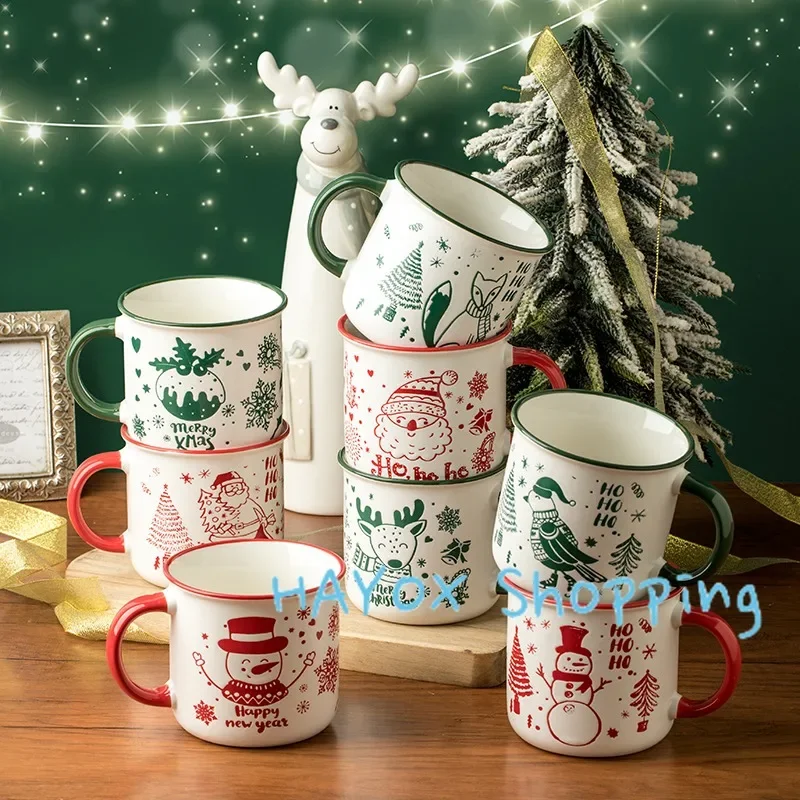 Christmas Ceramic Coffee Cup,Cartoon Design Drinking Water for Christmas Decoration Mug Gift Home Kitchen Drinkware Tableware
Christmas Ceramic Coffee Cup,Cartoon Design Drinking Water for Christmas Decoration Mug Gift Home Kitchen Drinkware Tableware