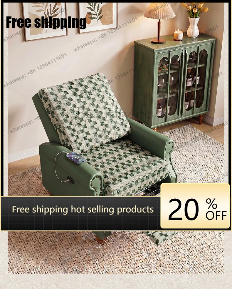 FG French medieval style study single sofa bed retro style living room lazy electric sofa chair
FG French medieval style study single sofa bed retro style living room lazy electric sofa chair