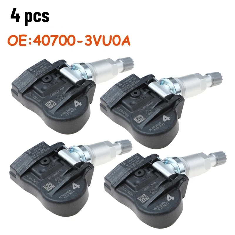 4 PCS 407003VU0A 40700-3VU0A For Nissan NOTE QASHQAI TIIDA Hatchback X-T Renault ESPACE V KOLEOS TPMS Tire Pressure Sensor
4 PCS 407003VU0A 40700-3VU0A For Nissan NOTE QASHQAI TIIDA Hatchback X-T Renault ESPACE V KOLEOS TPMS Tire Pressure Sensor
