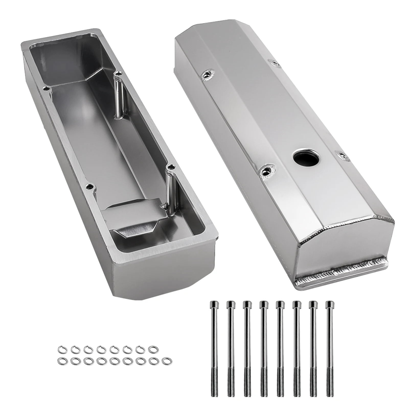 2Pcs Valve Cover For Chevy Small Block SB SBC 283 302 305 327 350 383 58-86 Tall Silver Polished Rocker Covers SBC
2Pcs Valve Cover For Chevy Small Block SB SBC 283 302 305 327 350 383 58-86 Tall Silver Polished Rocker Covers SBC