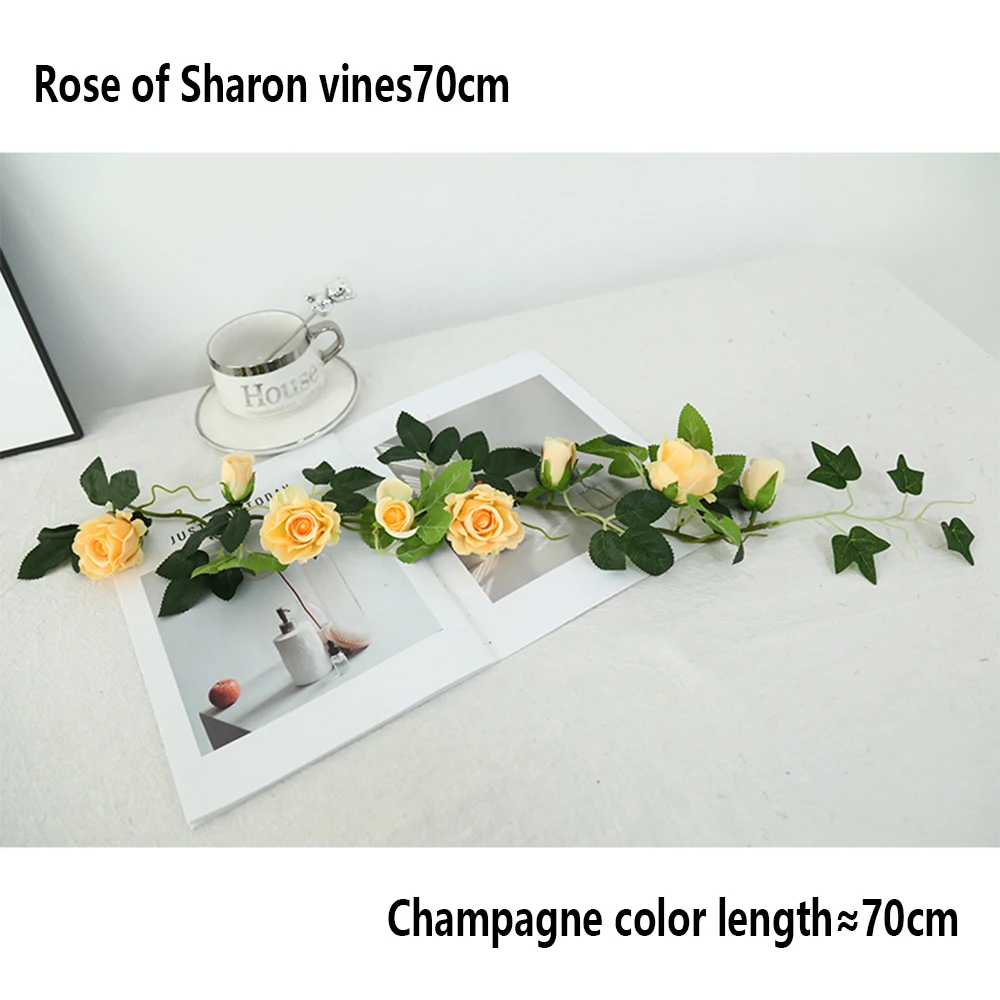 70cm Artificial Rose Vine Fabric Wall Hanging Floral Wreath with Woven Green Leaves for Wedding Home Decor
70cm Artificial Rose Vine Fabric Wall Hanging Floral Wreath with Woven Green Leaves for Wedding Home Decor