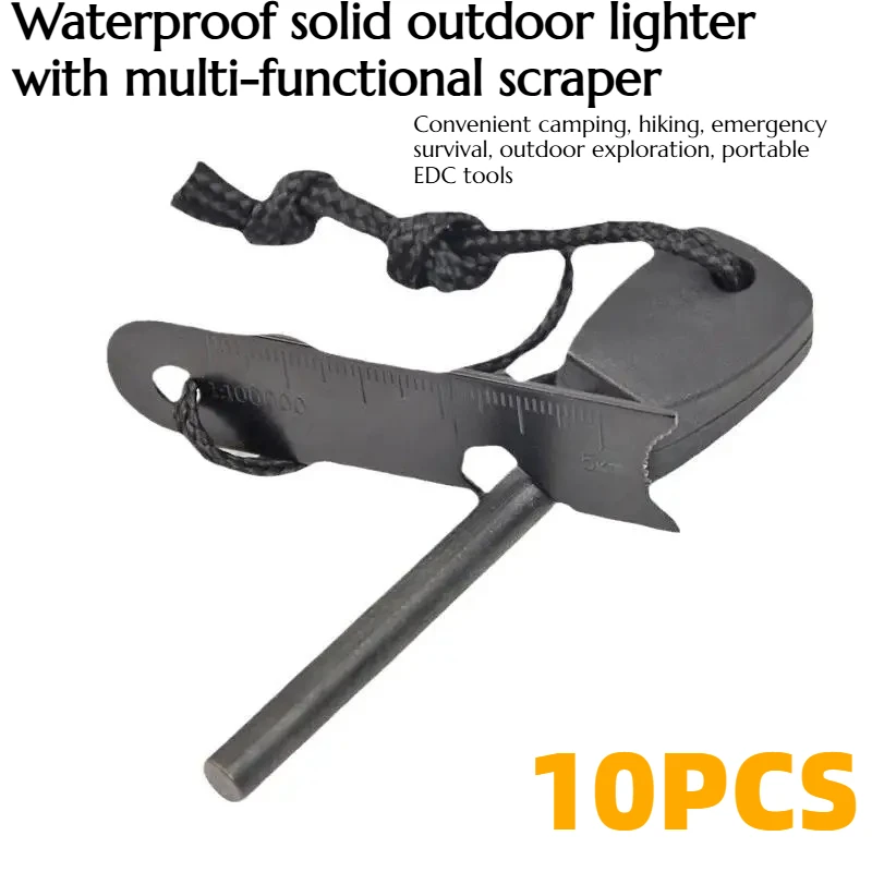10PCS Waterproof Solid Fire Starter for Camping Hiking Survival Emergency Portable EDC Tool with Multi-functional Scraper
10PCS Waterproof Solid Fire Starter for Camping Hiking Survival Emergency Portable EDC Tool with Multi-functional Scraper