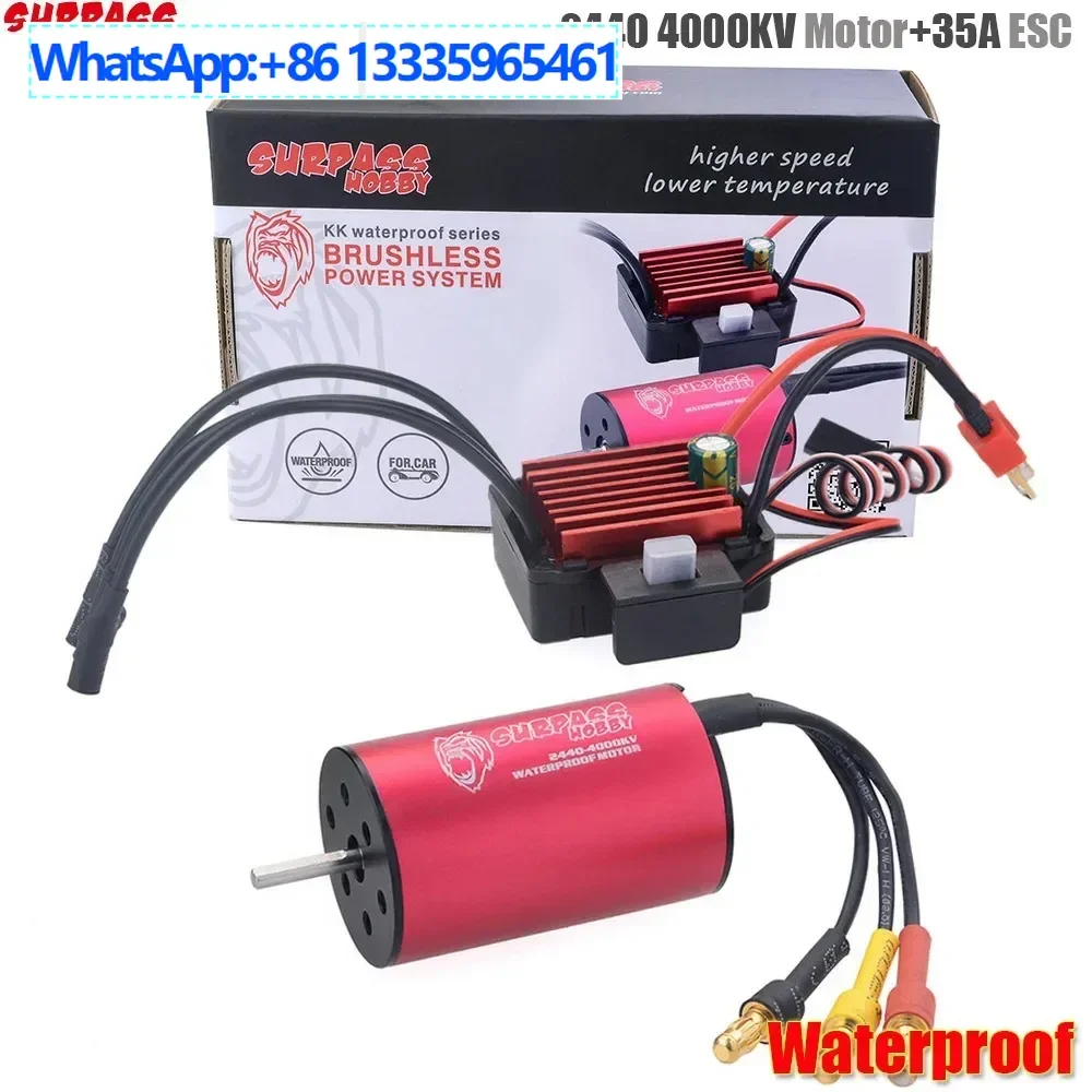 Surpass-hobby King Kong series 2440 motor 4000KV + 35A ESC brushless waterproof set accessories
Surpass-hobby King Kong series 2440 motor 4000KV + 35A ESC brushless waterproof set accessories