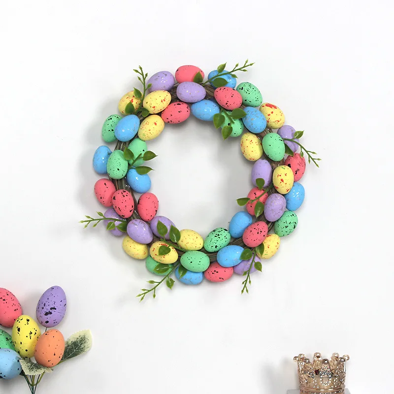 Пластиковый венок в скандинавском стиле с пасхальными яйцами для украшения дверей и стен, для праздничного декора и создания уютной атмосферы в доме
Пластиковый венок в скандинавском стиле с пасхальными яйцами для украшения дверей и стен, для праздничного декора и создания уютной атмосферы в доме