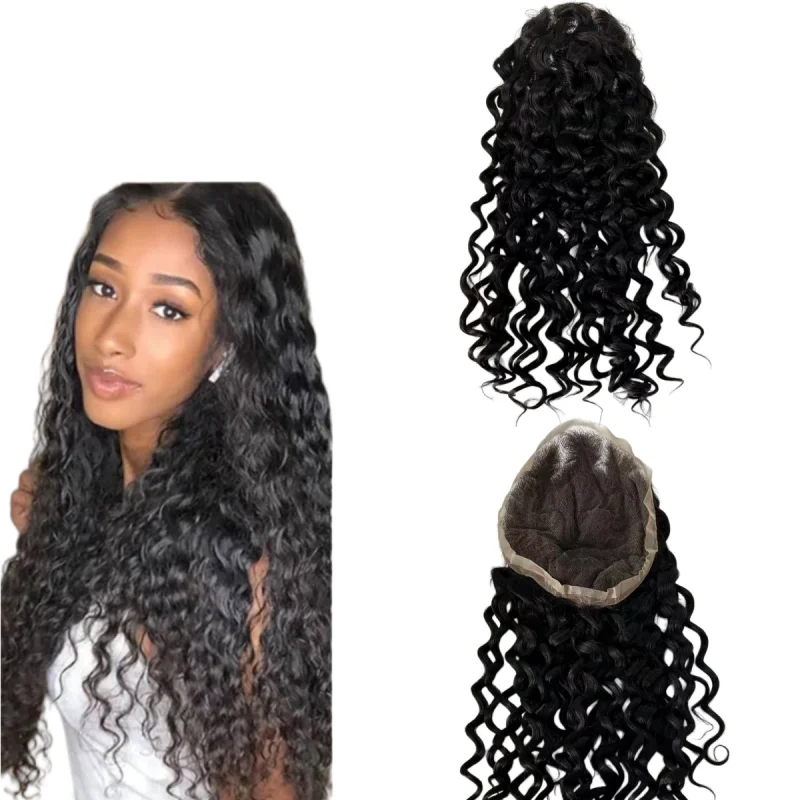 Malaysian Virgin Human Hair Hairpiece #1B Black Color Water Wave 8x10 Full Lace Toupee for Woman
Malaysian Virgin Human Hair Hairpiece #1B Black Color Water Wave 8x10 Full Lace Toupee for Woman