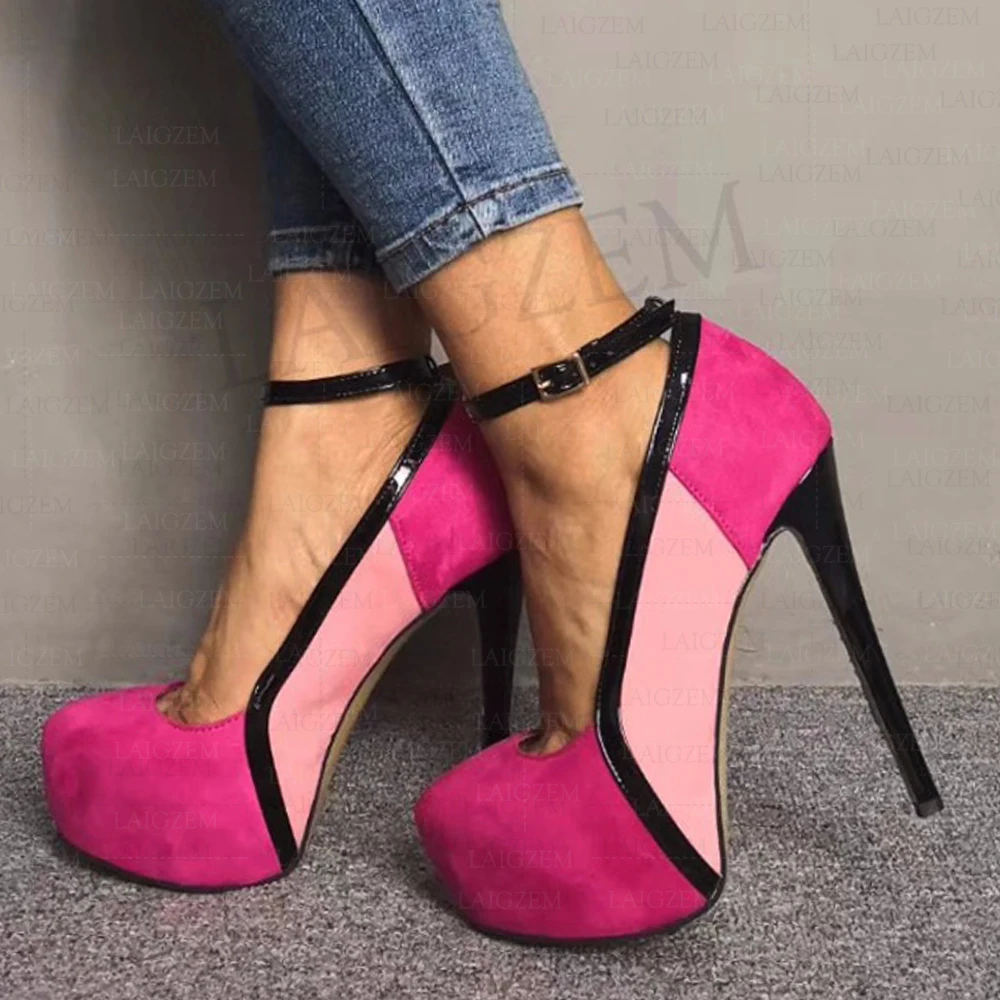 LAIGZEM FASHION Women Platform Heels Colors Blocking Pumps Evening Party Summer Autum Shoes Tacones Mujer Large Size 38 42 45 52
LAIGZEM FASHION Women Platform Heels Colors Blocking Pumps Evening Party Summer Autum Shoes Tacones Mujer Large Size 38 42 45 52