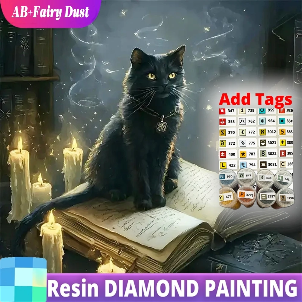 Resin AB Fairy Dust Diamond Embroidery Black Cat Animal Acrylic Craft Supplies Mosaic Book DIY Painting Candle Decor for Home
Resin AB Fairy Dust Diamond Embroidery Black Cat Animal Acrylic Craft Supplies Mosaic Book DIY Painting Candle Decor for Home