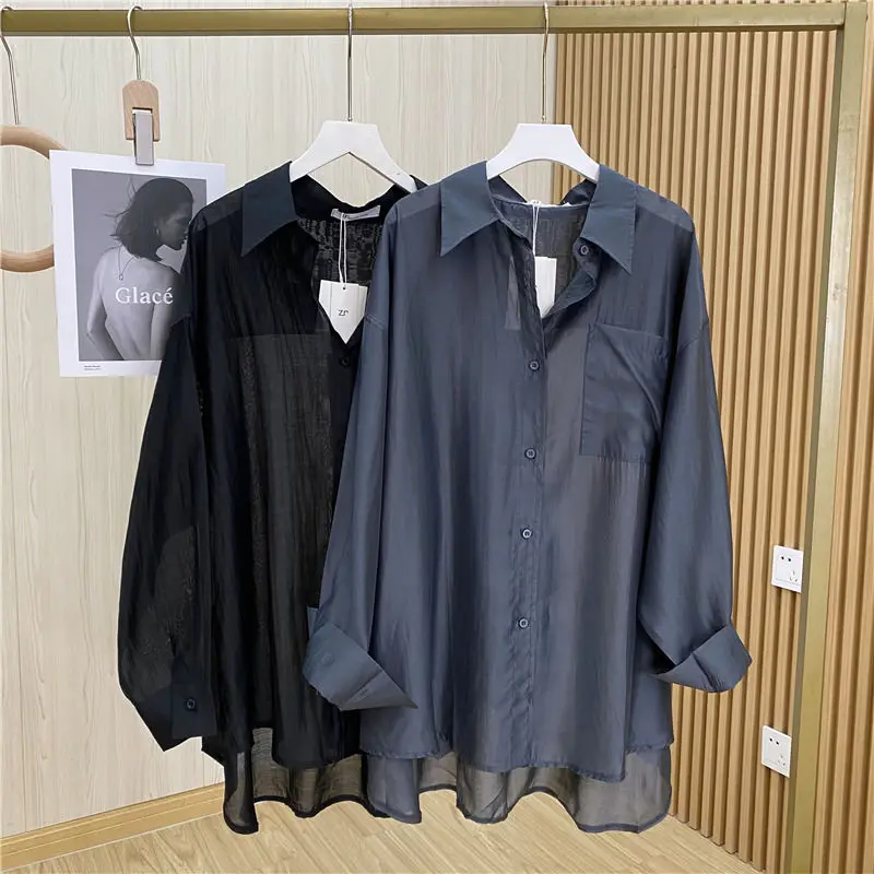 2024 Summer New ISN Korean Version of High Quality Single Pocket Solid Color Long Sleeve Shirt Shirt BF Loose Large Size Tops
2024 Summer New ISN Korean Version of High Quality Single Pocket Solid Color Long Sleeve Shirt Shirt BF Loose Large Size Tops