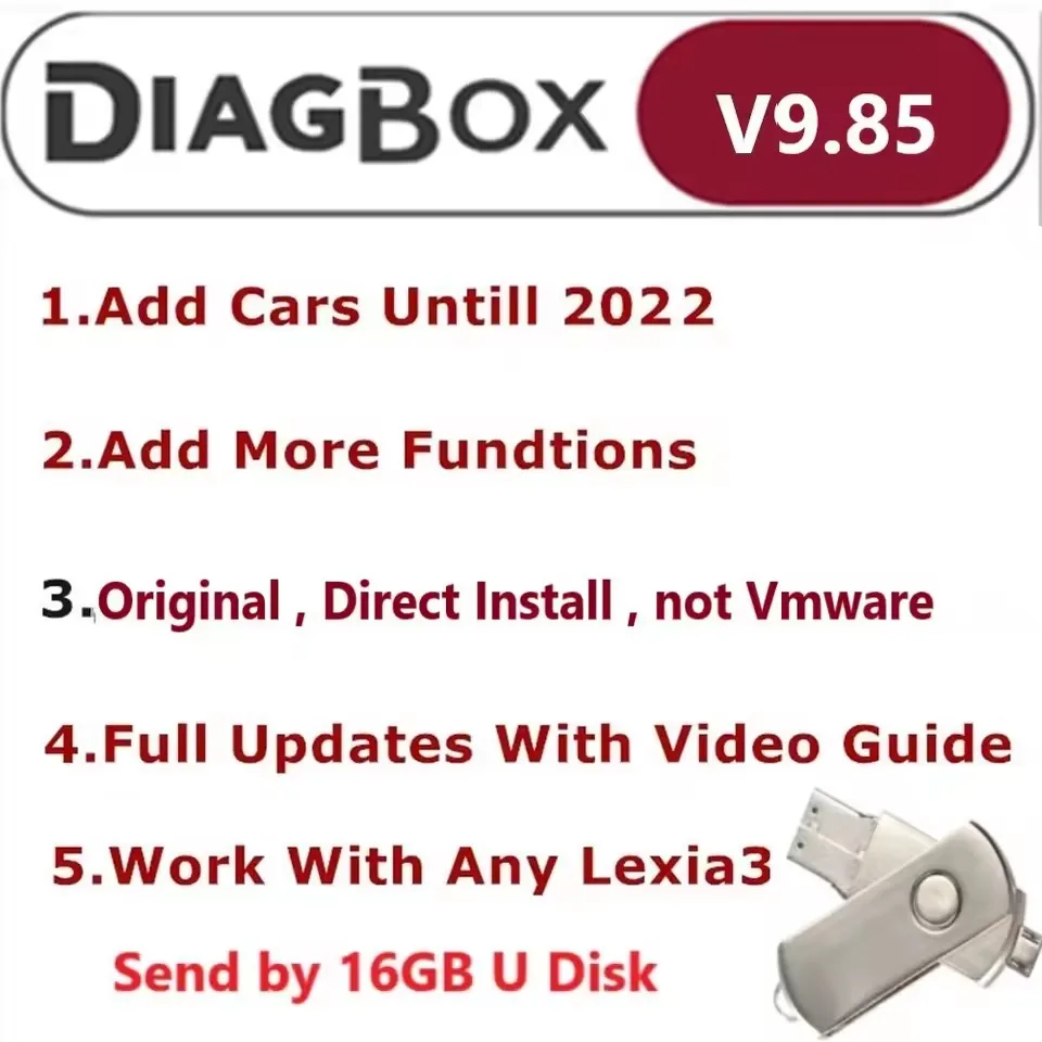 2023 Latest Diagbox V9.85 PC version Direct original installation work with Lexia3 PP2000 Diagnose Adaptations For Peogeot
2023 Latest Diagbox V9.85 PC version Direct original installation work with Lexia3 PP2000 Diagnose Adaptations For Peogeot