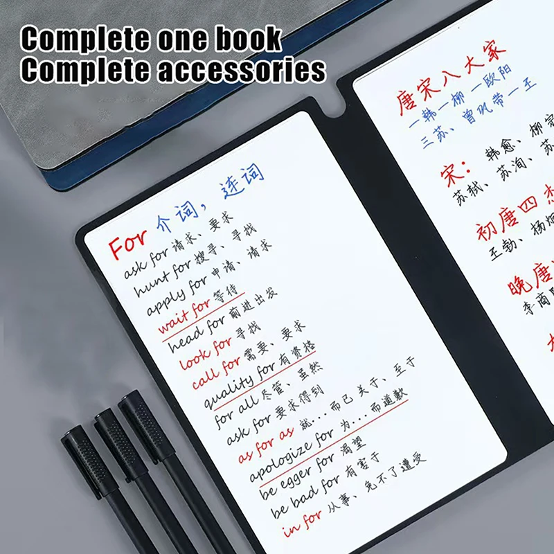 Portable A5 Whiteboard Notebook Set With Whiteboard Pen Erasing Cloth Leather Memo Pad Weekly Planner Reusable Office Stationery
Portable A5 Whiteboard Notebook Set With Whiteboard Pen Erasing Cloth Leather Memo Pad Weekly Planner Reusable Office Stationery