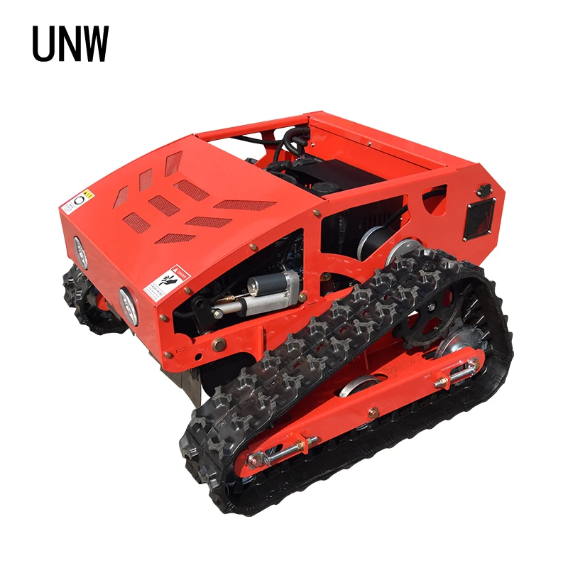 Multifunctional Crawler Lawn Mower Remote-controlled Robotic Lawn Mower for Grass Cutting
Multifunctional Crawler Lawn Mower Remote-controlled Robotic Lawn Mower for Grass Cutting