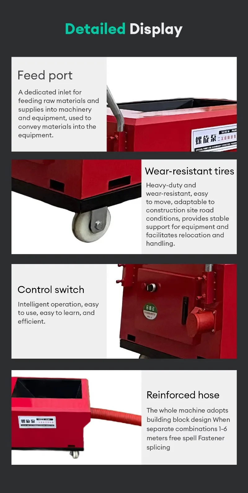 Customized Factory Direct Electric Screw Pump OEM Supported Portable Concrete Pump For Distributors
Customized Factory Direct Electric Screw Pump OEM Supported Portable Concrete Pump For Distributors