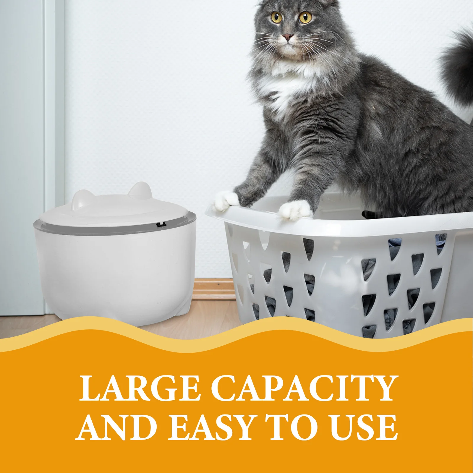 1Set Enclosed Cat Litter Trash Bin Odor Sealing Pet Waste Container Multi-Use Plastic Garbage Can Large Capacity
1Set Enclosed Cat Litter Trash Bin Odor Sealing Pet Waste Container Multi-Use Plastic Garbage Can Large Capacity