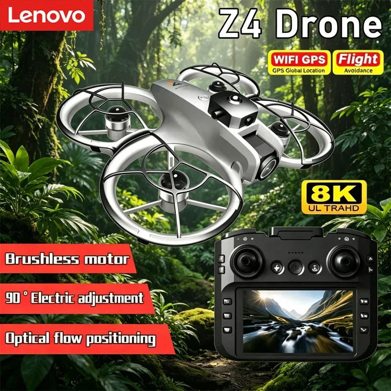 Lenovo New Z4 Drone 4K Professional WIFI 5G Dron Long Life Obstacle Avoidance Brushless Altitude Headless Mode RC Quadcopter Toy
Lenovo New Z4 Drone 4K Professional WIFI 5G Dron Long Life Obstacle Avoidance Brushless Altitude Headless Mode RC Quadcopter Toy
