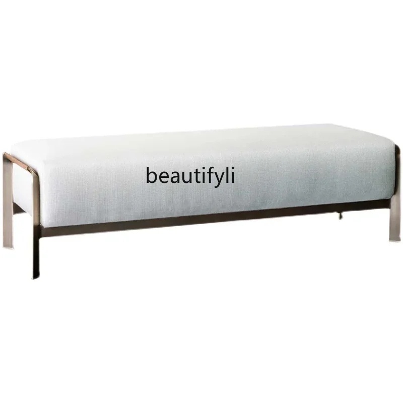 Bedside stool Bedroom long strip metal shoe changing stool Designer woven fine linen Bedside sofa stool
Bedside stool Bedroom long strip metal shoe changing stool Designer woven fine linen Bedside sofa stool