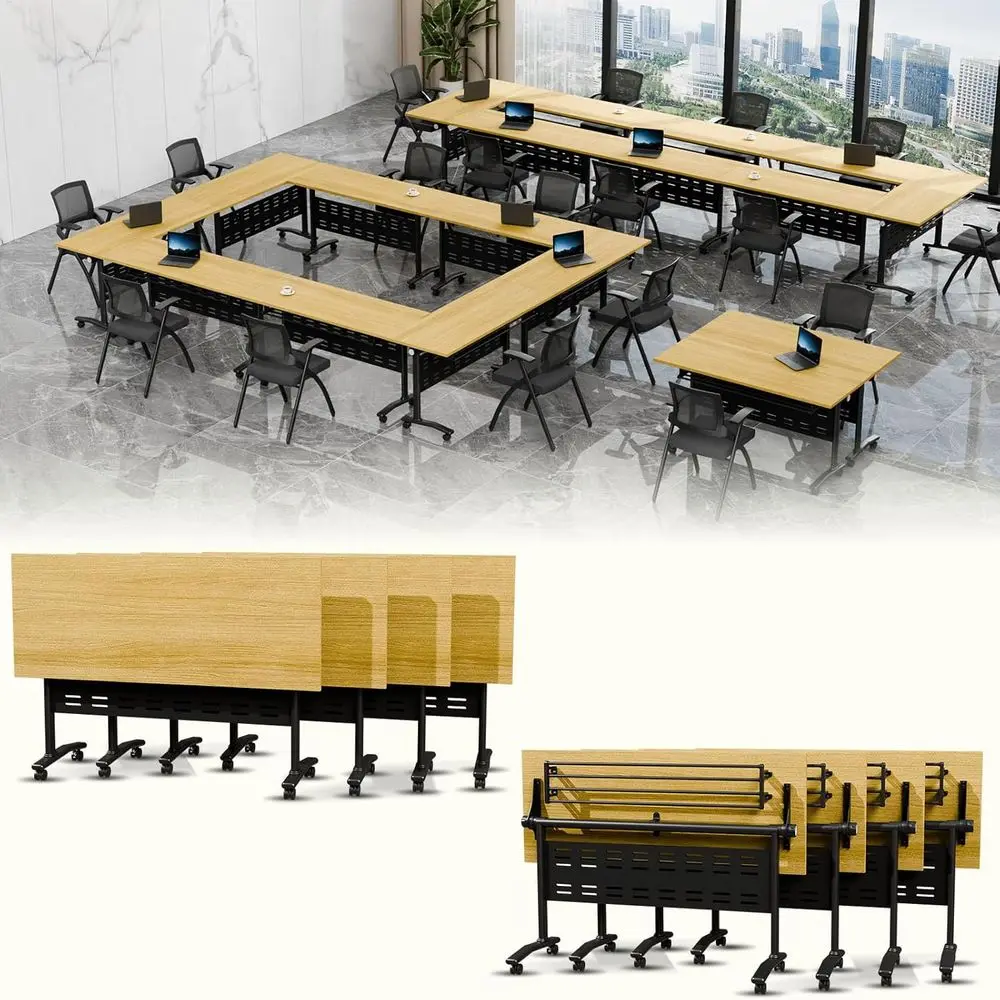 Mobile Training Room Tables with Wheels, 6-12 Person Capacity, 55.1 Diameter, 2-Pack for Space-Saving Meetings
Mobile Training Room Tables with Wheels, 6-12 Person Capacity, 55.1 Diameter, 2-Pack for Space-Saving Meetings