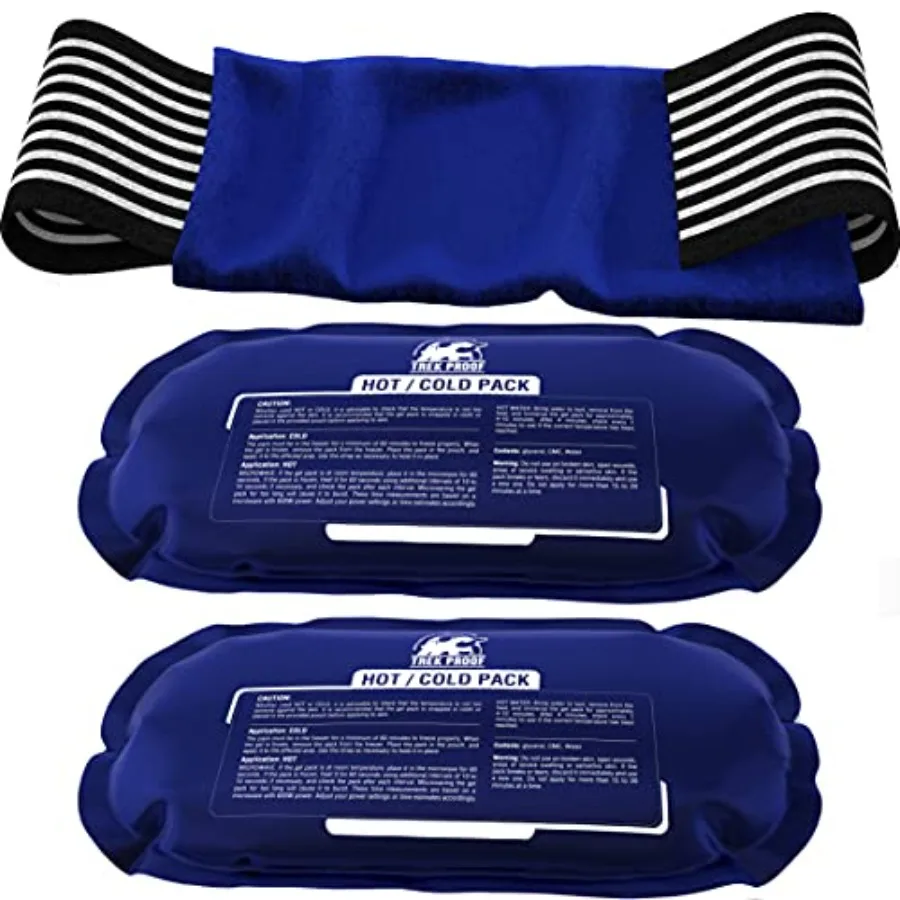 Ice Packs for Injuries Reusable 3-Piece Set Hot and Cold Ice Pack Therapy Gel Wrap Support Supports Recovery, Joint and Muscle
Ice Packs for Injuries Reusable 3-Piece Set Hot and Cold Ice Pack Therapy Gel Wrap Support Supports Recovery, Joint and Muscle