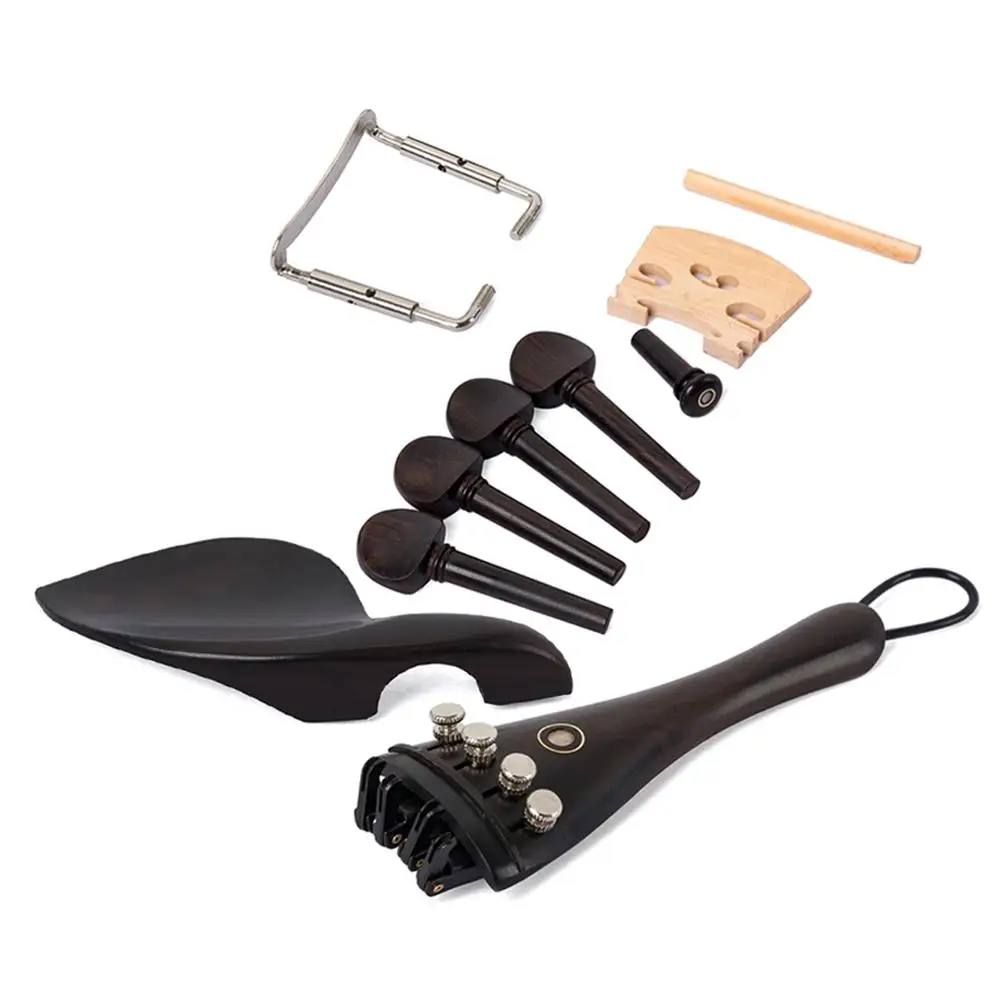 15 Pcs Violin Accessories Professional Handmade Quality Assurance Clear Pattern Metal Inlaid Chinrest Standard Tailpiece Strong
15 Pcs Violin Accessories Professional Handmade Quality Assurance Clear Pattern Metal Inlaid Chinrest Standard Tailpiece Strong
