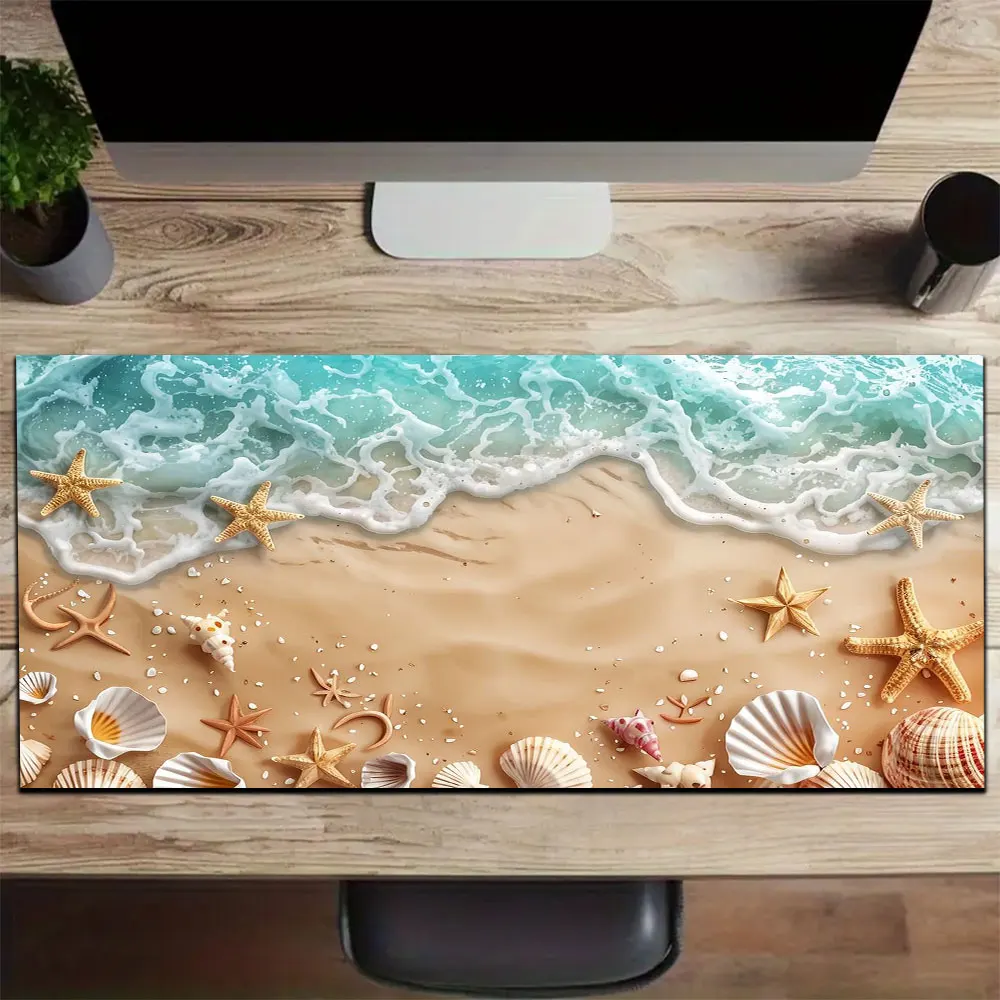 Beach Ocean Wave with Starfish Gaming Mouse Pad Waterproof Non-slip Desk Mat
Beach Ocean Wave with Starfish Gaming Mouse Pad Waterproof Non-slip Desk Mat