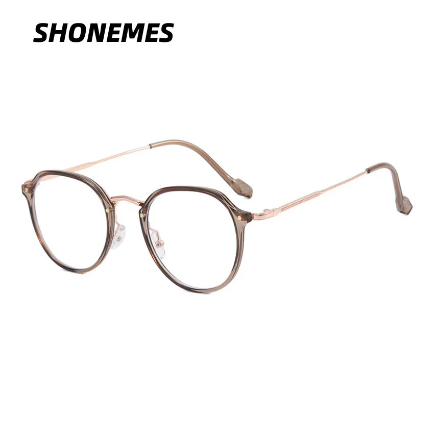 Женские круглые очки с заклепками SHONEMES, очки в оправе из TR90 с защитой от синего света, очки для компьютера, зеленые, серые, черные очки для женщин
Женские круглые очки с заклепками SHONEMES, очки в оправе из TR90 с защитой от синего света, очки для компьютера, зеленые, серые, черные очки для женщин
