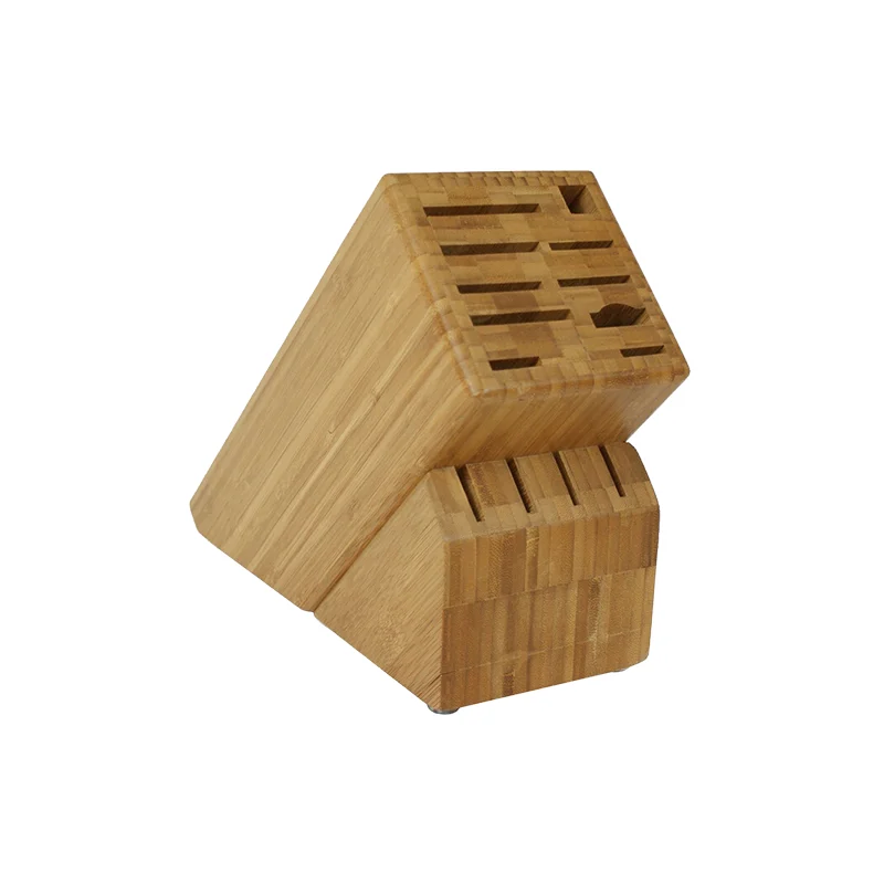 Kitchenware bamboo knife holder, environmentally friendly and durable material, multi-functional storage, can hold 14 knives
Kitchenware bamboo knife holder, environmentally friendly and durable material, multi-functional storage, can hold 14 knives