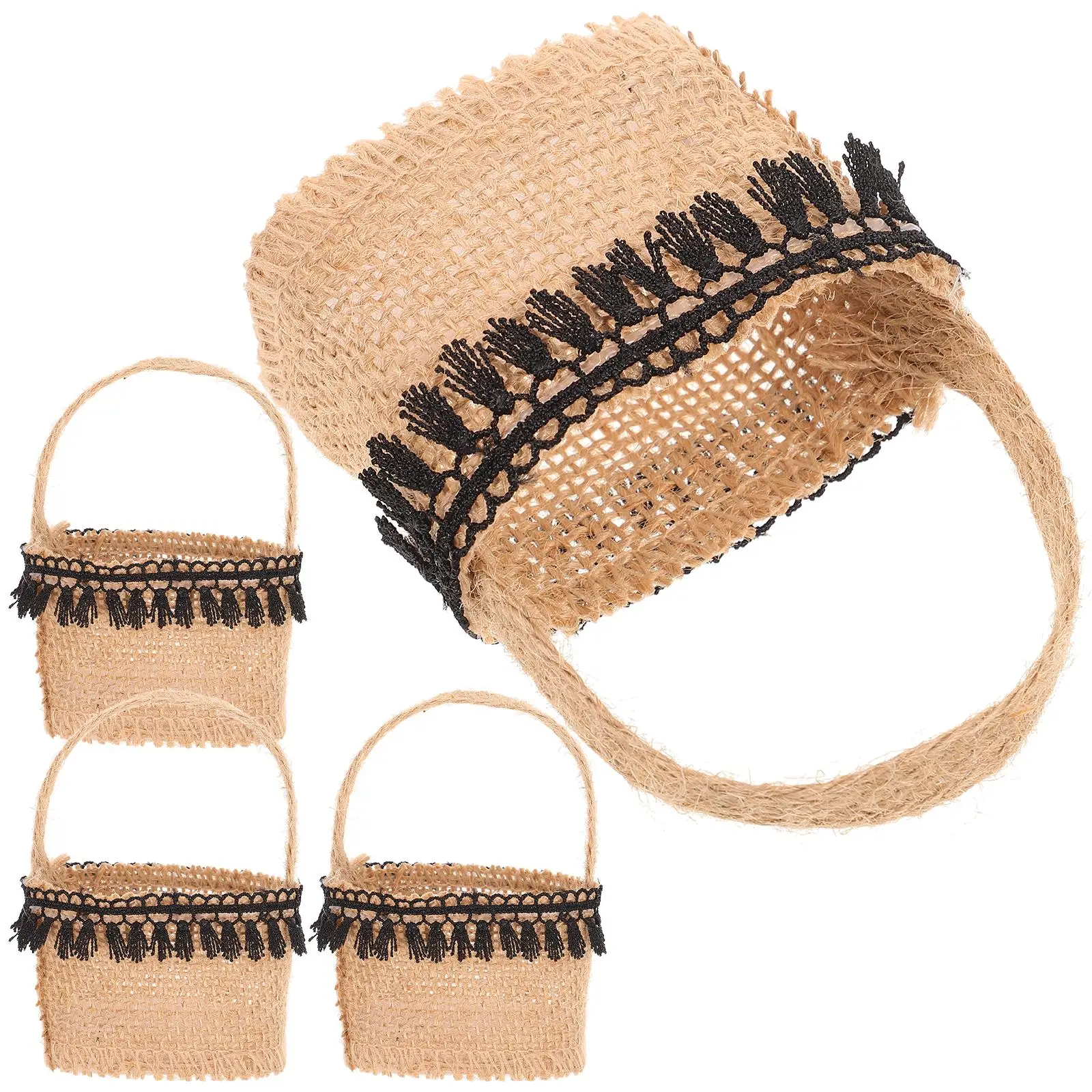 4 Pcs Burlap Candy Bag Girl Wedding Jewelry Box Favor Bags Flower Bride Basket Adornment Floral
4 Pcs Burlap Candy Bag Girl Wedding Jewelry Box Favor Bags Flower Bride Basket Adornment Floral