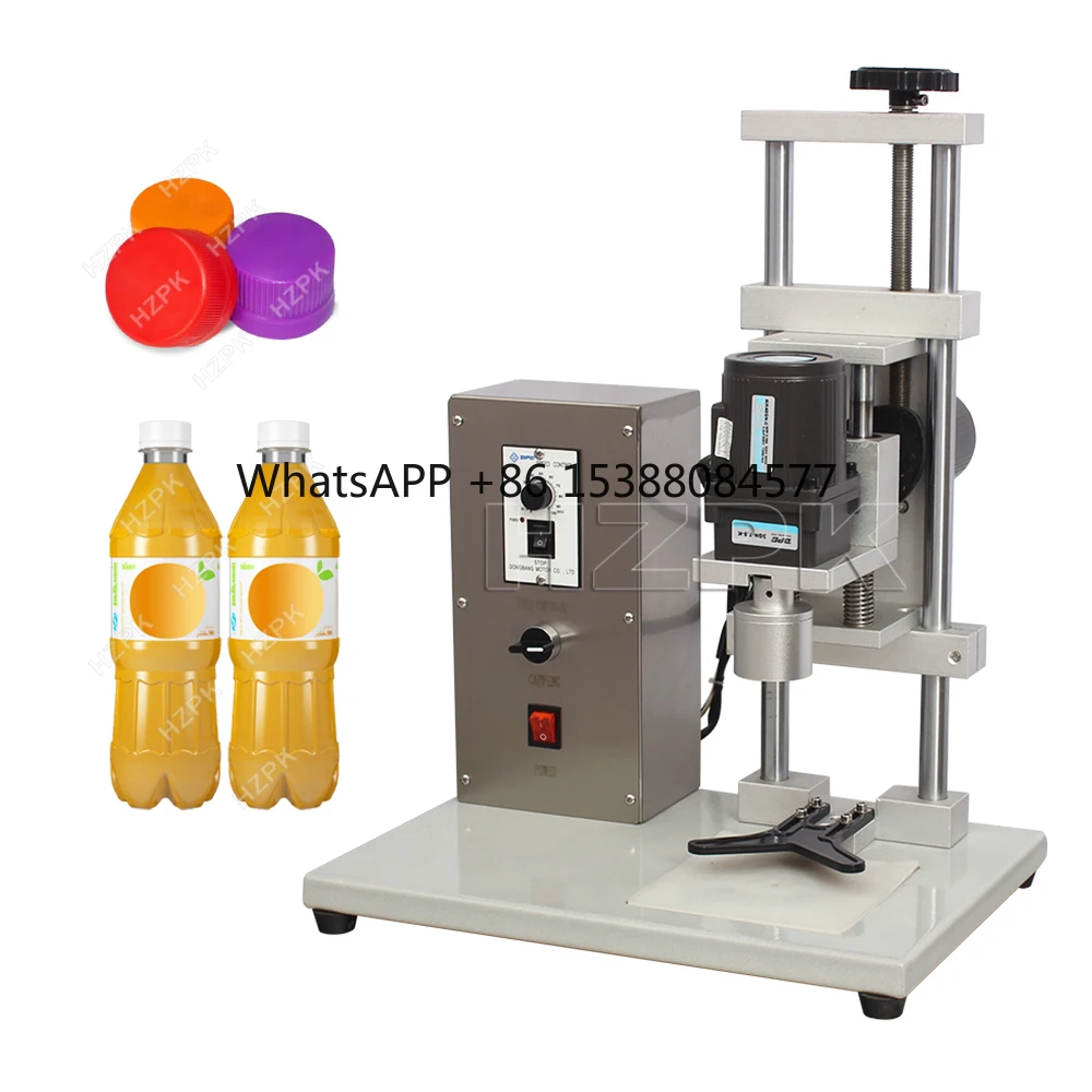 HZPK Semi-automatic Single Head Screw Pet Bottle Cap Lock Capping Machine for Plastic Cap
HZPK Semi-automatic Single Head Screw Pet Bottle Cap Lock Capping Machine for Plastic Cap