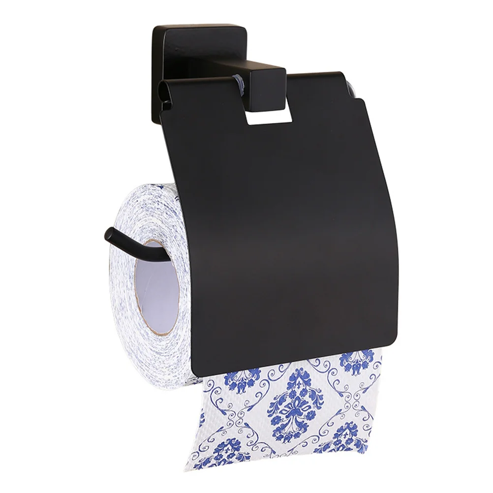Black Stainless Steel Toilet Paper Holder Bathroom Rack Anti Rust Corrosion Proof Tissue Holder Multifunction Organizer
Black Stainless Steel Toilet Paper Holder Bathroom Rack Anti Rust Corrosion Proof Tissue Holder Multifunction Organizer