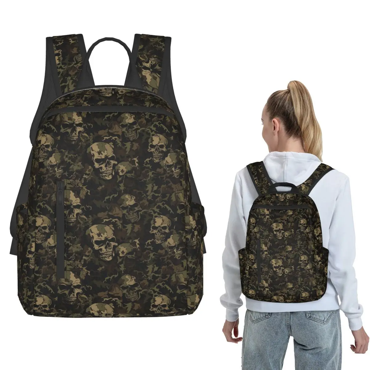 Military Skull Bone Camouflage Backpack Daypack Children BookBag School Bag Shoulder Bags for Men Women
Military Skull Bone Camouflage Backpack Daypack Children BookBag School Bag Shoulder Bags for Men Women