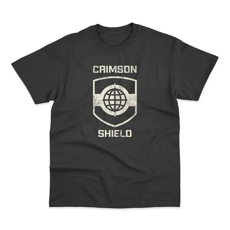 Grey Distressed Crimson Shield Zone T-Shirt Cotton Tees Short Sleeve T Shirt Round Collar Clothing Summer
Grey Distressed Crimson Shield Zone T-Shirt Cotton Tees Short Sleeve T Shirt Round Collar Clothing Summer