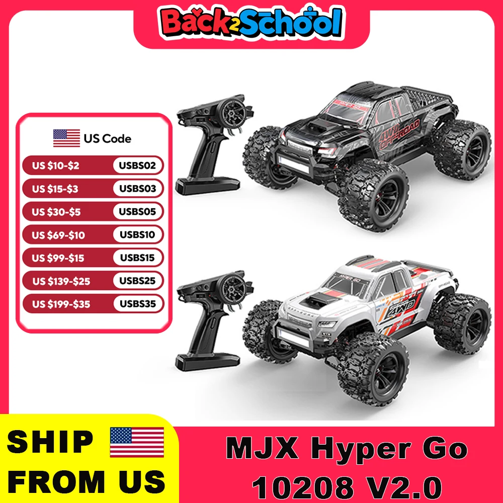 MJX Новый 10208 V2 Модернизированная версия Бесщеточный 4wd Маленький монстр 1/10 Высокоскоростной RC Полностью металлический пульт дистанционного управления Внедорожник
MJX Новый 10208 V2 Модернизированная версия Бесщеточный 4wd Маленький монстр 1/10 Высокоскоростной RC Полностью металлический пульт дистанционного управления Внедорожник
