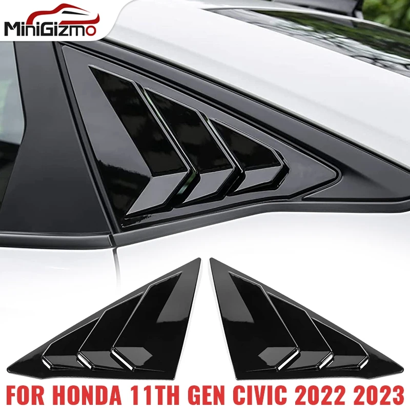 2 Pcs ABS Car Blind Rear Side Window Louvers Cover Air Vent Decoration Exterior Accessory For Honda Civic 11th Gen 2022 2023
2 Pcs ABS Car Blind Rear Side Window Louvers Cover Air Vent Decoration Exterior Accessory For Honda Civic 11th Gen 2022 2023