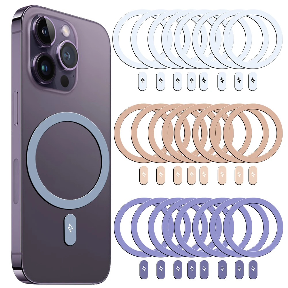 Металлическое магнитное кольцо для MagSafe для iPhone 14, 13, 12 Pro Max, магнитная наклейка для беспроводной зарядки, автомобильный держатель, магнитное кольцо
Металлическое магнитное кольцо для MagSafe для iPhone 14, 13, 12 Pro Max, магнитная наклейка для беспроводной зарядки, автомобильный держатель, магнитное кольцо