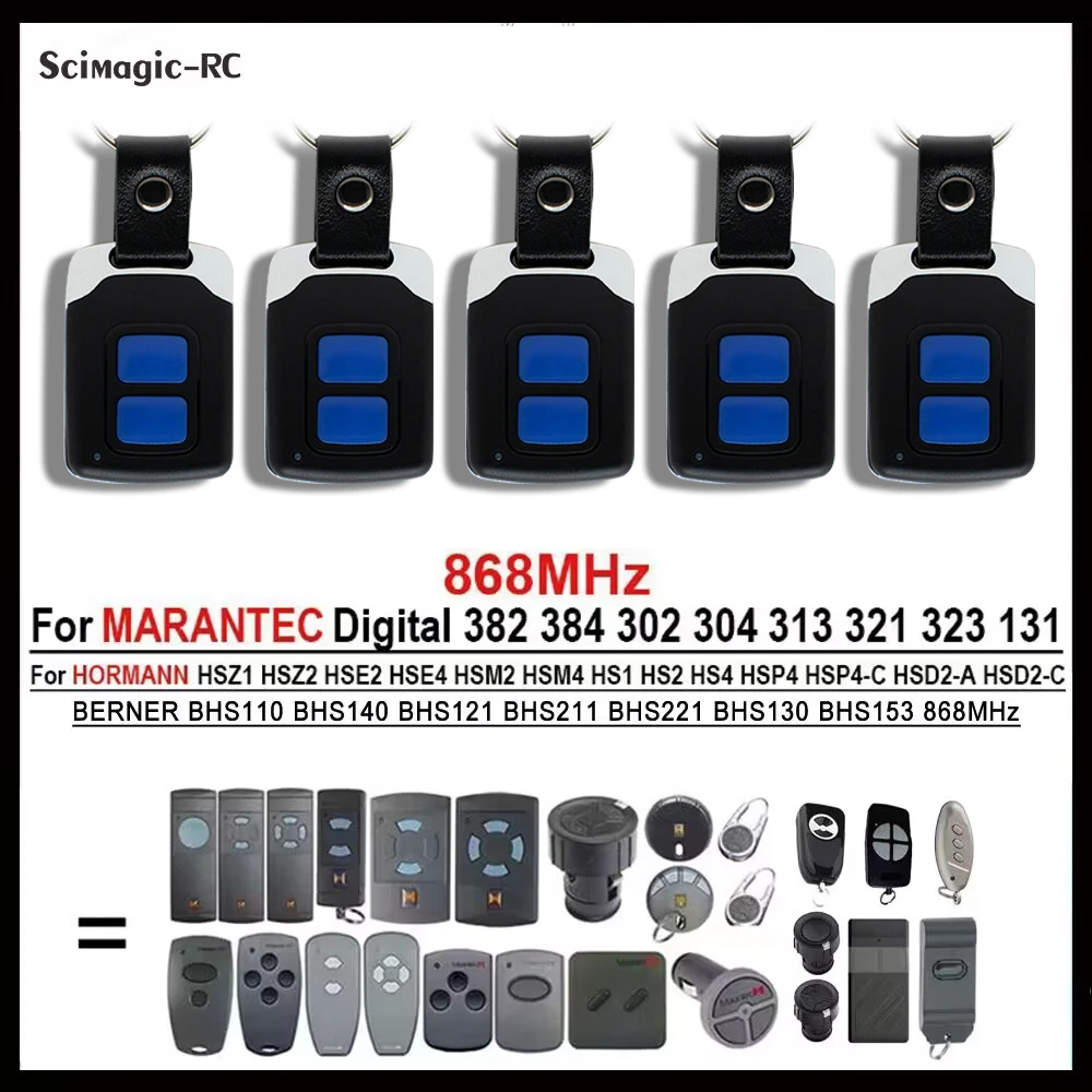 5pcs HORMANN HSM2 HSM4 HSE2 HSE4 HS1 HS2 HS4 MARANTEC Digital 302 304 382 384 313 321 BERNER 868MHz Garage Door Remote Control
5pcs HORMANN HSM2 HSM4 HSE2 HSE4 HS1 HS2 HS4 MARANTEC Digital 302 304 382 384 313 321 BERNER 868MHz Garage Door Remote Control