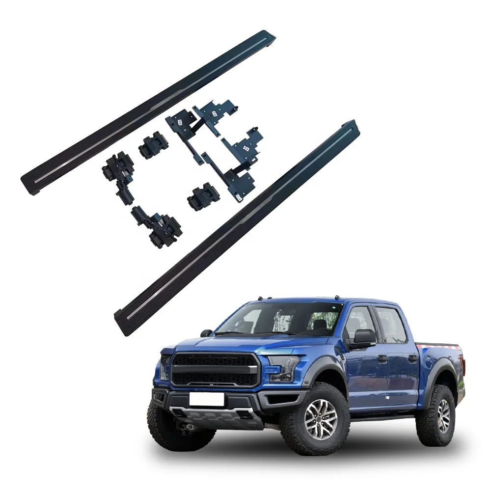 Modification 4X4 Pickup Truck Exterior Accessory Black Aluminum Alloy Retractable Power Running Board Electric Side Step for 201
Modification 4X4 Pickup Truck Exterior Accessory Black Aluminum Alloy Retractable Power Running Board Electric Side Step for 201