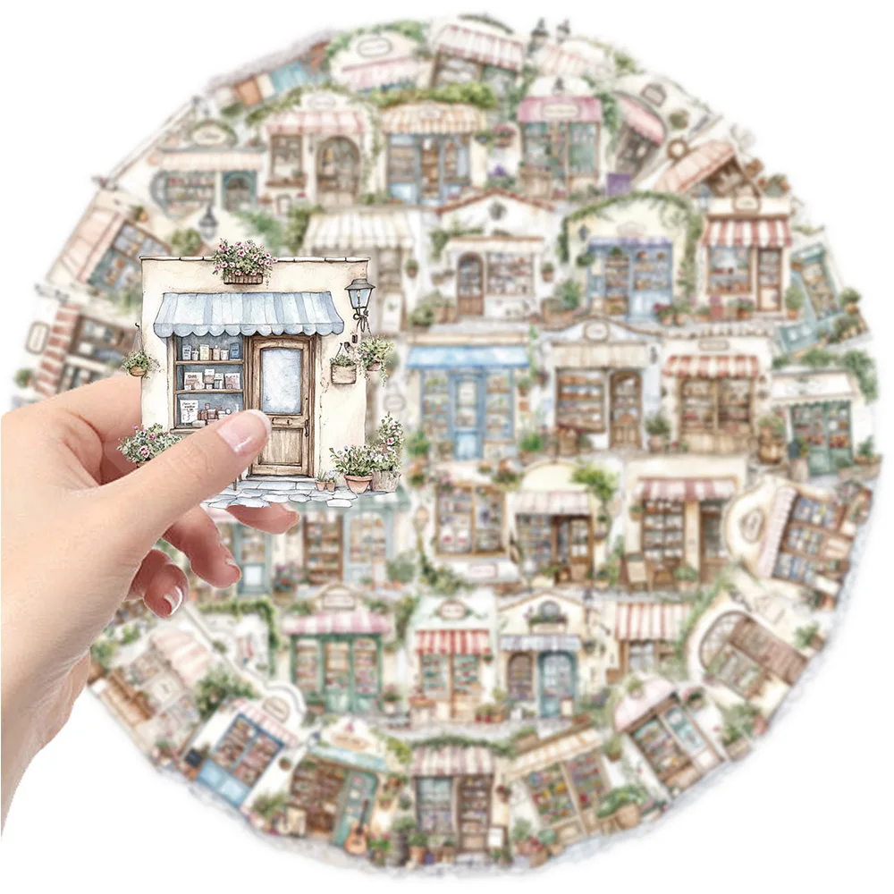 10/30/50pcs Cartoon Retro Watercolor Shop Aesthetic Stickers Transparent PET Decals DIY Suitcase Guitar Skateboard Cute Sticker
10/30/50pcs Cartoon Retro Watercolor Shop Aesthetic Stickers Transparent PET Decals DIY Suitcase Guitar Skateboard Cute Sticker