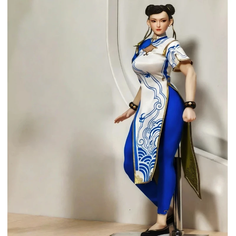 Chunli Action Figure Play Toy P026 1/6 Scale 12 Movable Eyes Blue Cheongsam Female Soldier Collectible Figurine Full Set Gift
Chunli Action Figure Play Toy P026 1/6 Scale 12 Movable Eyes Blue Cheongsam Female Soldier Collectible Figurine Full Set Gift
