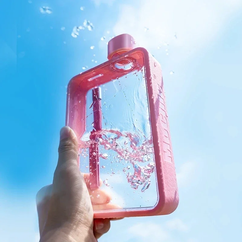 Pink 380ML Sports Water Bottle Portable Travel Flat Water Cup A5 Outdoor Fitness Transparent Kettle Insulated Water Bottle
Pink 380ML Sports Water Bottle Portable Travel Flat Water Cup A5 Outdoor Fitness Transparent Kettle Insulated Water Bottle