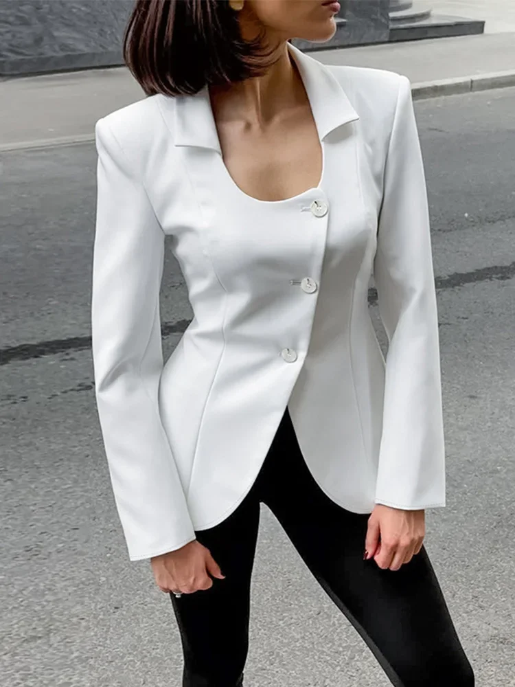 2025 Autumn New Waist-closed Blazer Slim High Waist Office Lady Blazer Women Fashion Lapel Button Long Sleeve Short Coat
2025 Autumn New Waist-closed Blazer Slim High Waist Office Lady Blazer Women Fashion Lapel Button Long Sleeve Short Coat