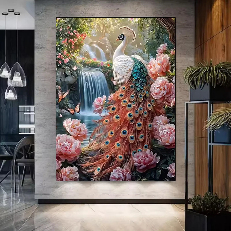 5D Diamond Embroidery Picture Kit Peacock Peony Flower Diamond Painting Mosaic Full Square Cross Stitch Adult Decoration
5D Diamond Embroidery Picture Kit Peacock Peony Flower Diamond Painting Mosaic Full Square Cross Stitch Adult Decoration